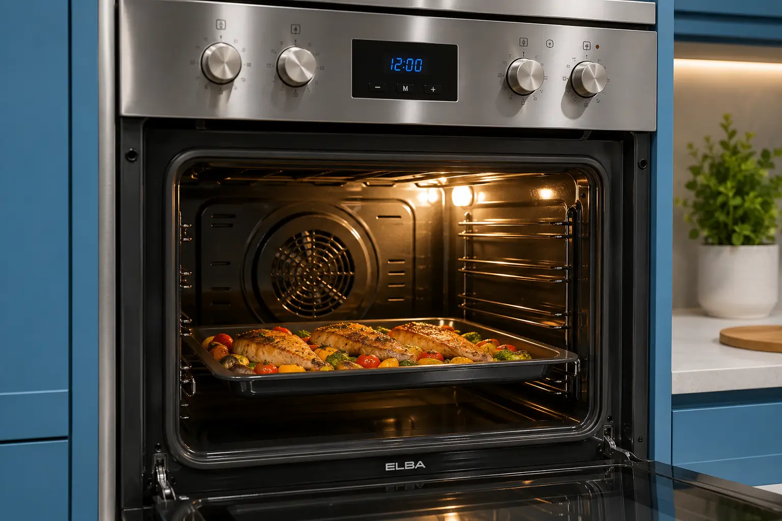 Elba technician repairing an Italian Elba stove