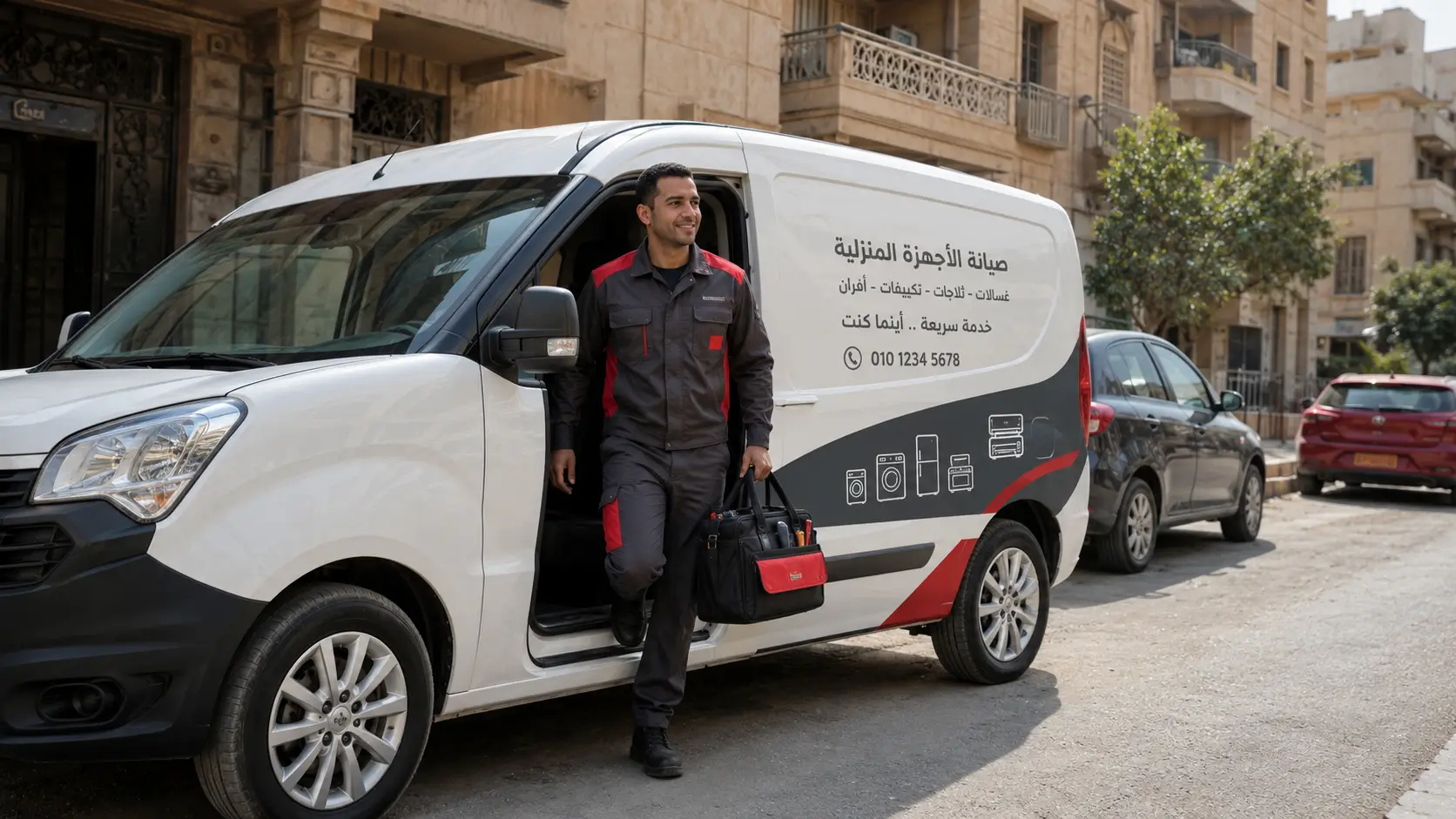 Fresh mobile repair van reaching your door in Cairo and Giza
