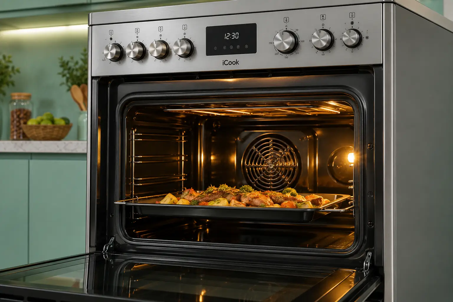 iCook technician repairing an Egyptian iCook oven