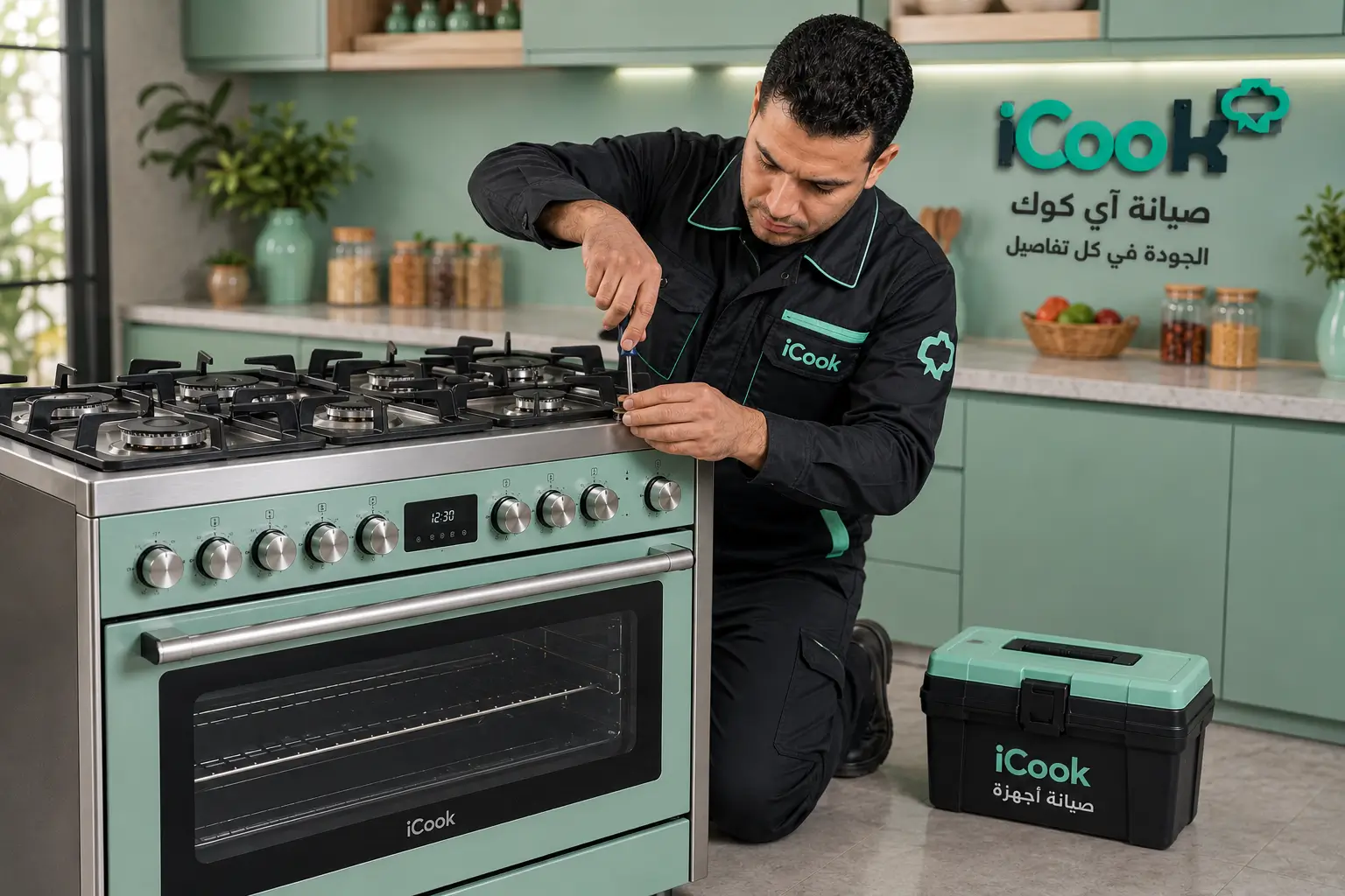 فني صيانة آي كوك متخصص بيصلح بوتاجاز آي كوك المصري
