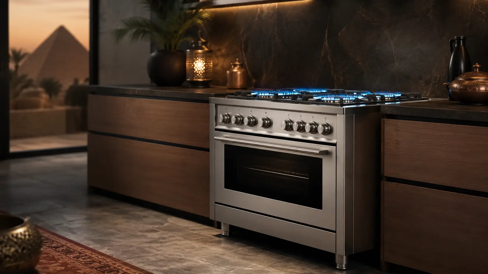 فني FixStove أثناء صيانة بوتاجاز ستاند منفصل