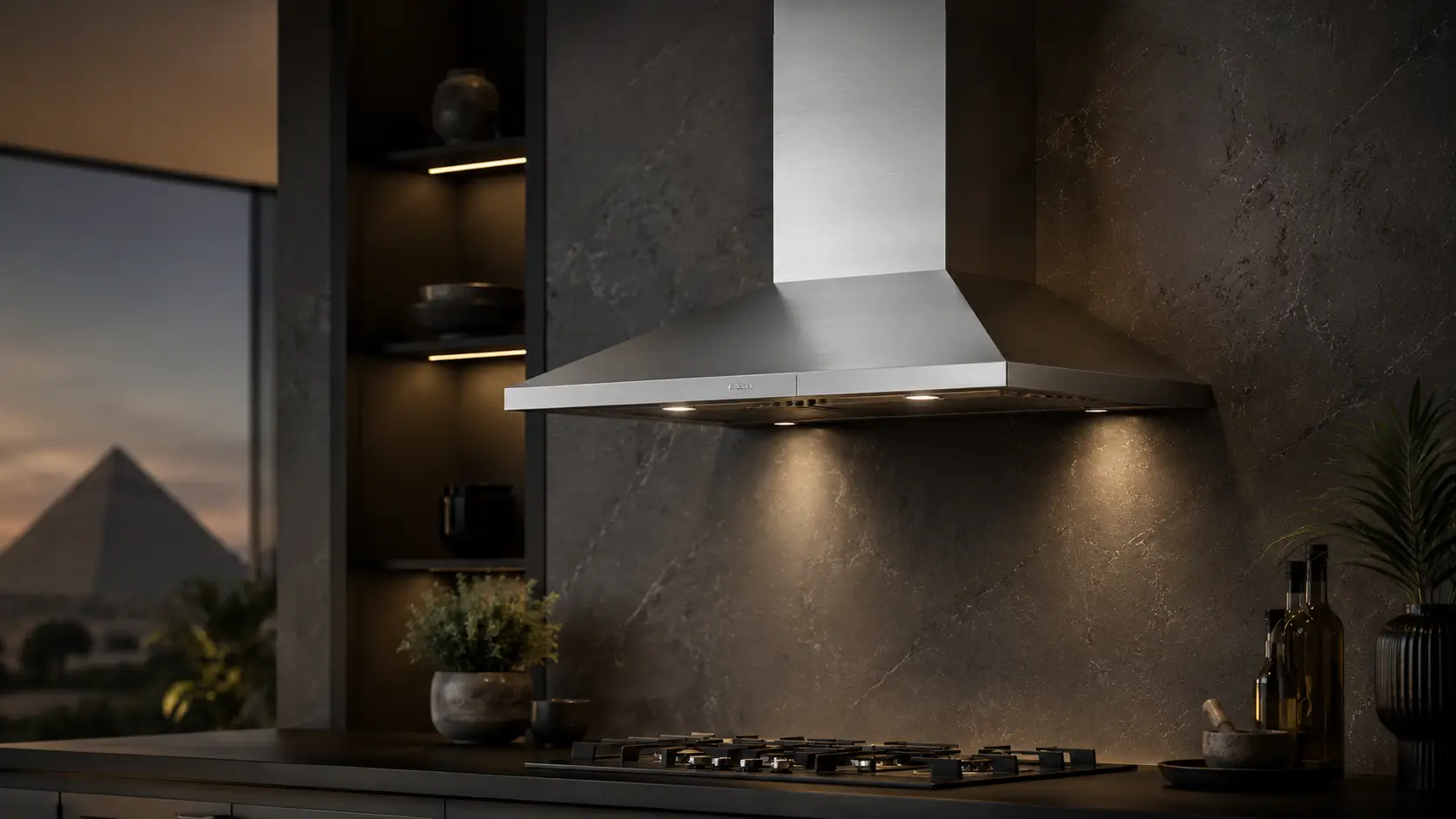 فني FixStove أثناء صيانة شفاط حائطي